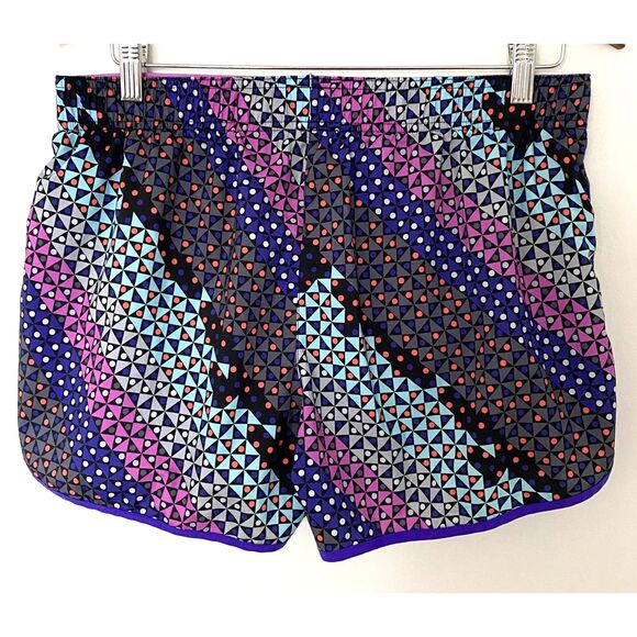 Victorias Secret Sport Multicolor The Player Geometric Running Shorts Sz L - Picture 2 of 6